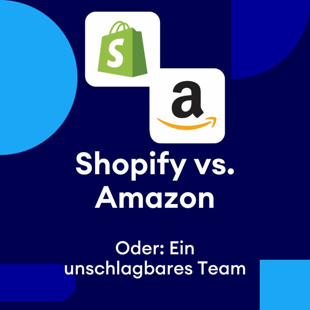 Shopify Vs Amazon Grafik, die beschreibt, wie gut Amazon und Shopify zusammen arbeiten kann