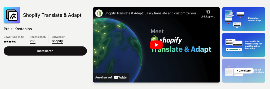 Shopify mehrsprachig einrichten mit Translate & Adapt